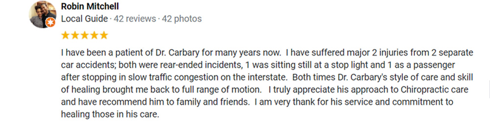 Chiropractic Little Rock AR Testimonial