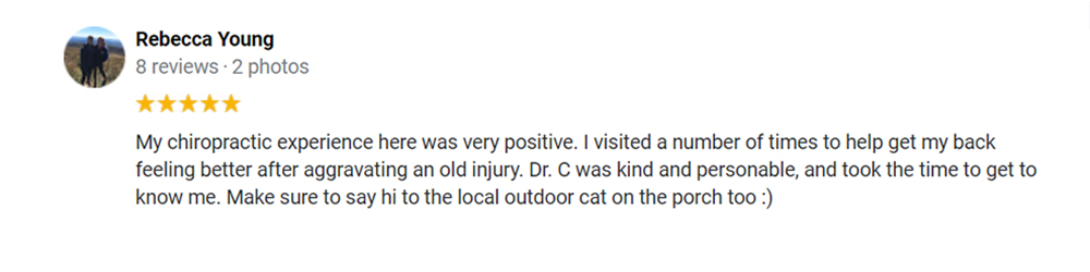 Chiropractic Little Rock AR Testimonial